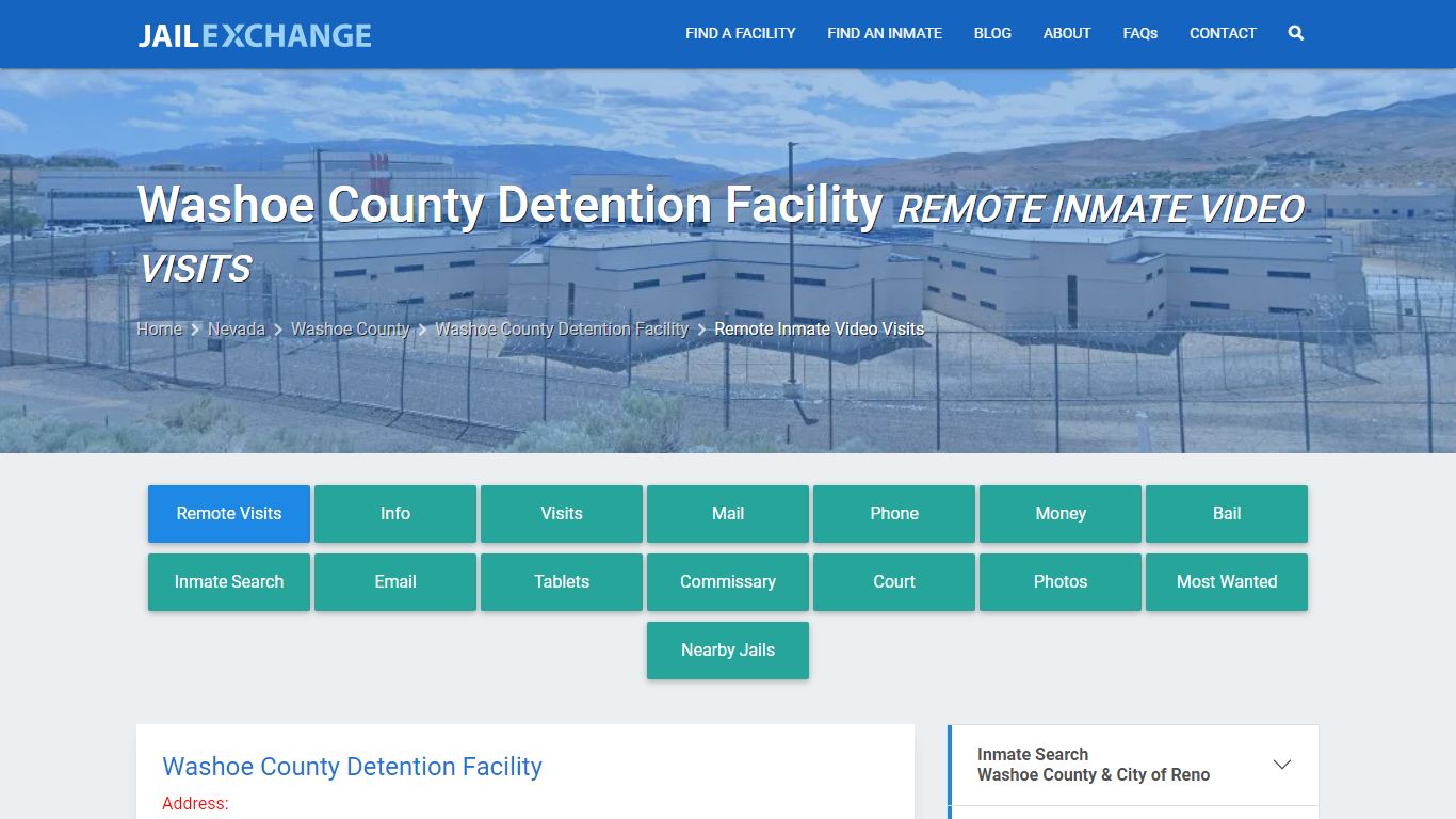 Video Visitation - Washoe County Detention Facility, NV - Jail Exchange